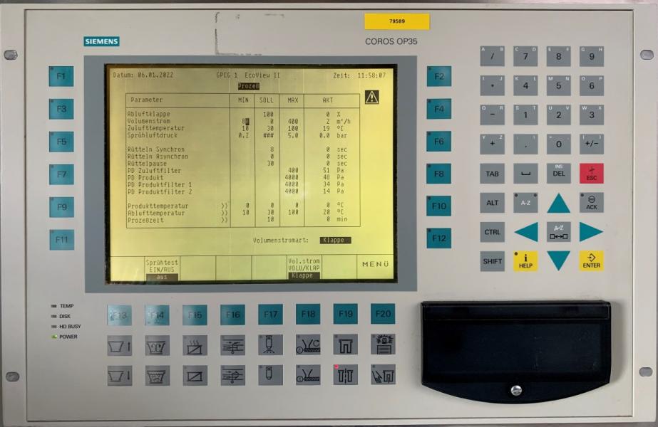 GLATT GPCG 1.1 Fluidbed Dryer / Spray Granulator