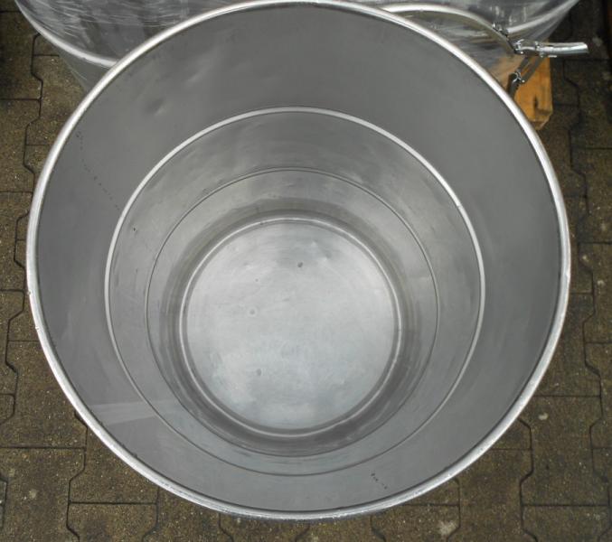 MÜLLER Edelstahlfässer mit Deckel 100 Liter