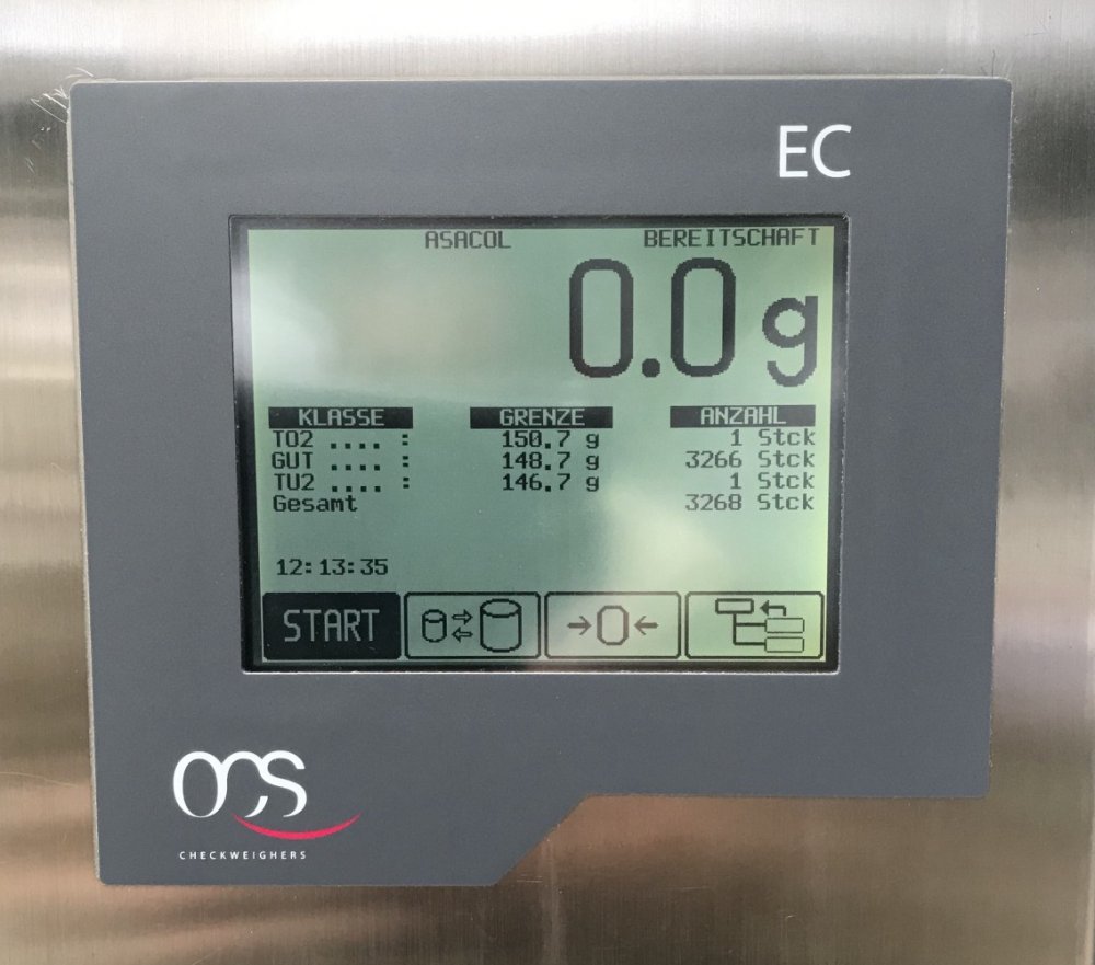 OCS EC Checkweigher up to 3.500 g