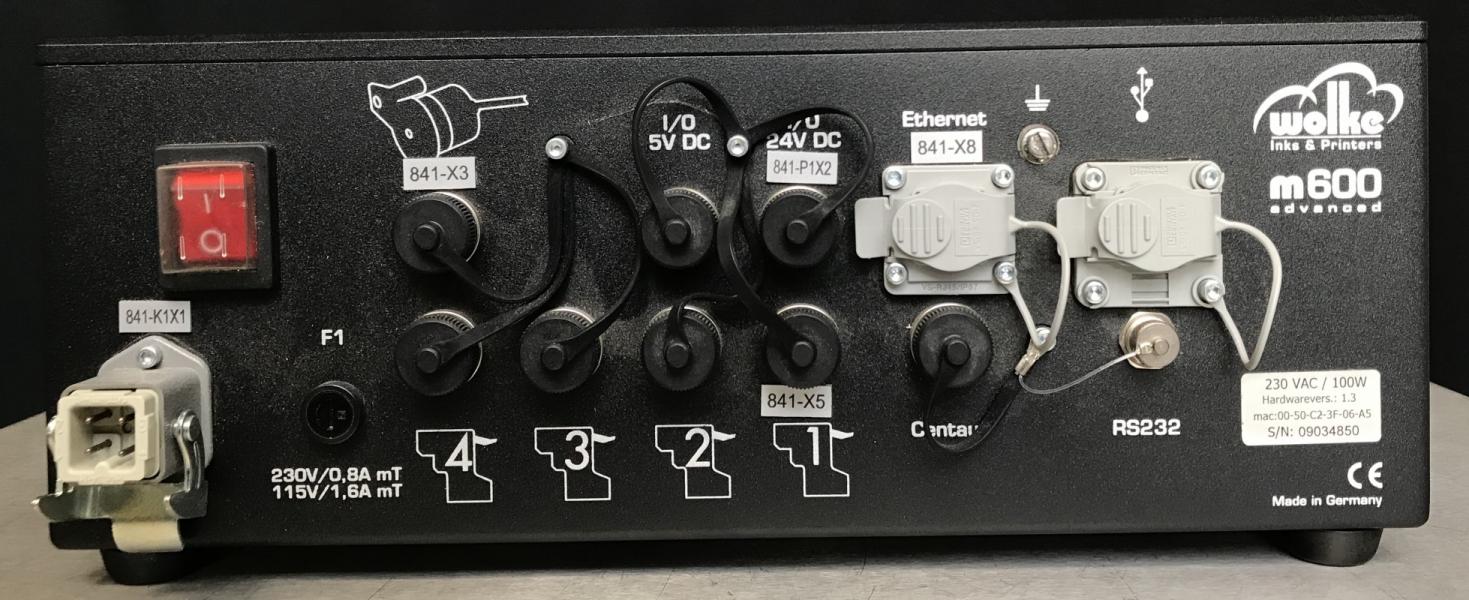 WOLKE M 600 ADVANCE Bedientableau