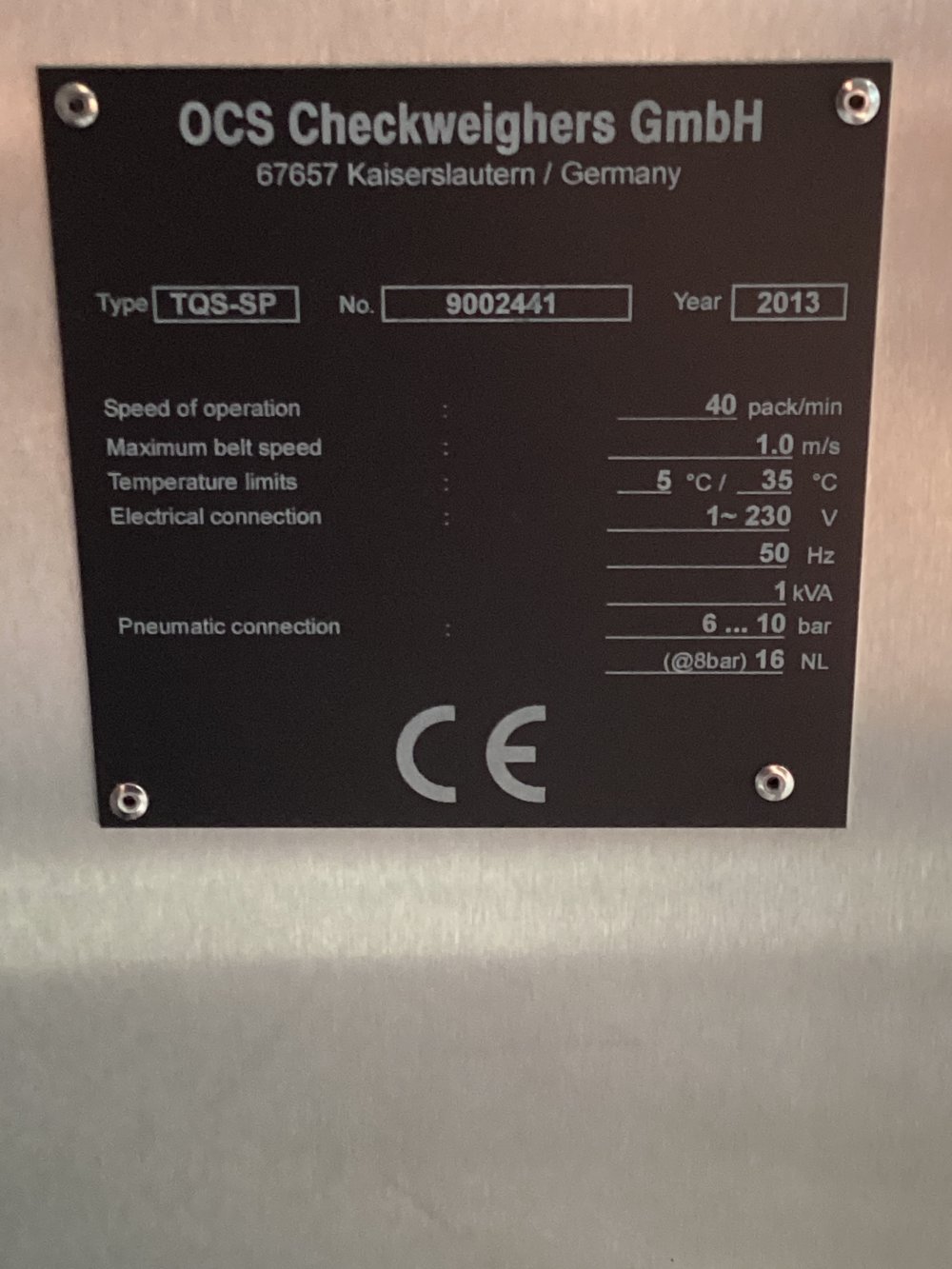 OCS TQS - SP Serialization System for Cartons (Track & Trace)