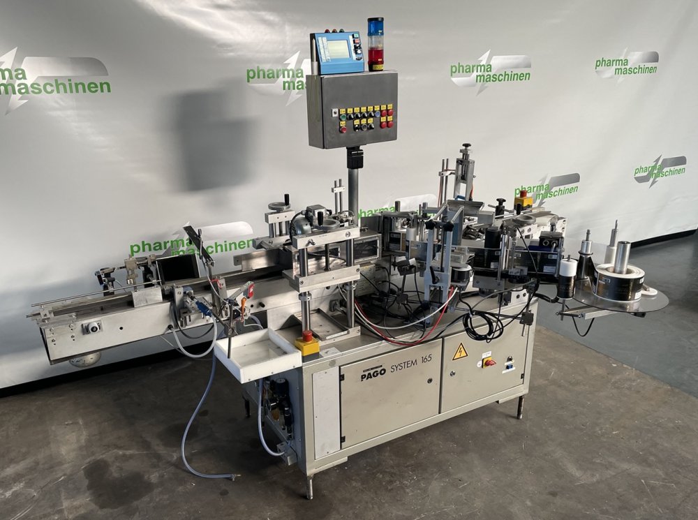 PAGO System 165 Haftettikettierer für Rundobjekte
