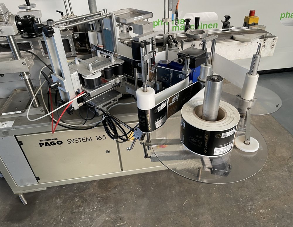 PAGO System 165 Haftettikettierer für Rundobjekte