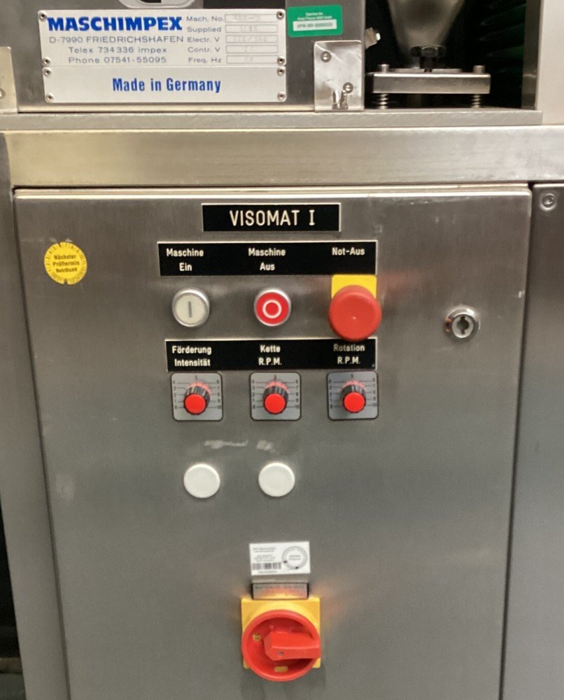 MASCHINPEX Visomat Verleseband für Kapseln, Dragees und Tabletten