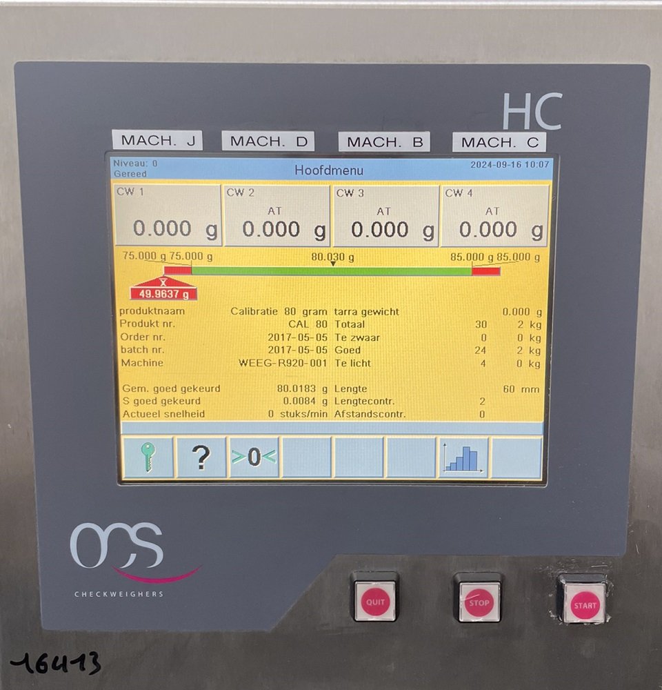 OCS HC Checkweigher up to 100 g