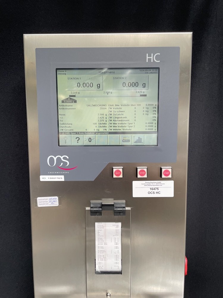 OCS HC Checkweigher up to 100 g