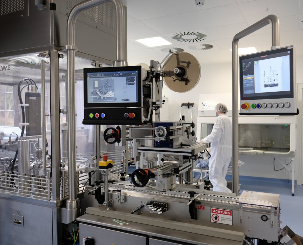 ZELLWAG Z-110 S Füll- und Verschließmaschine mit Etikettierer