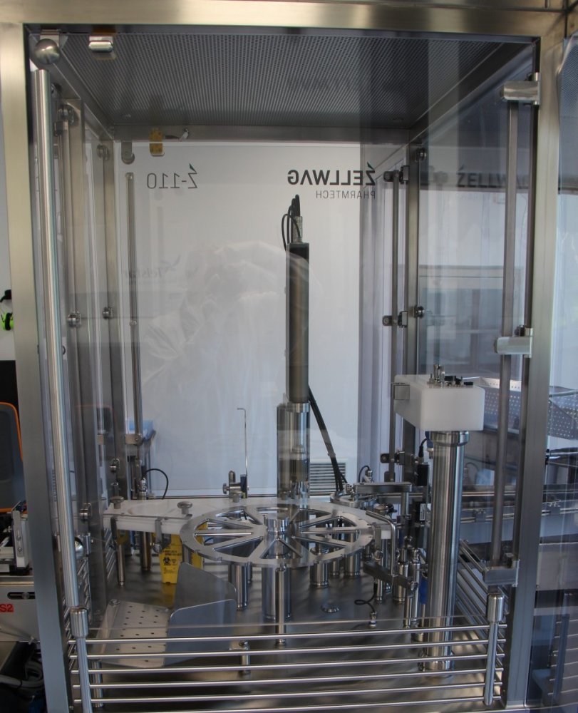 ZELLWAG Z-110 S Füll- und Verschließmaschine mit Etikettierer