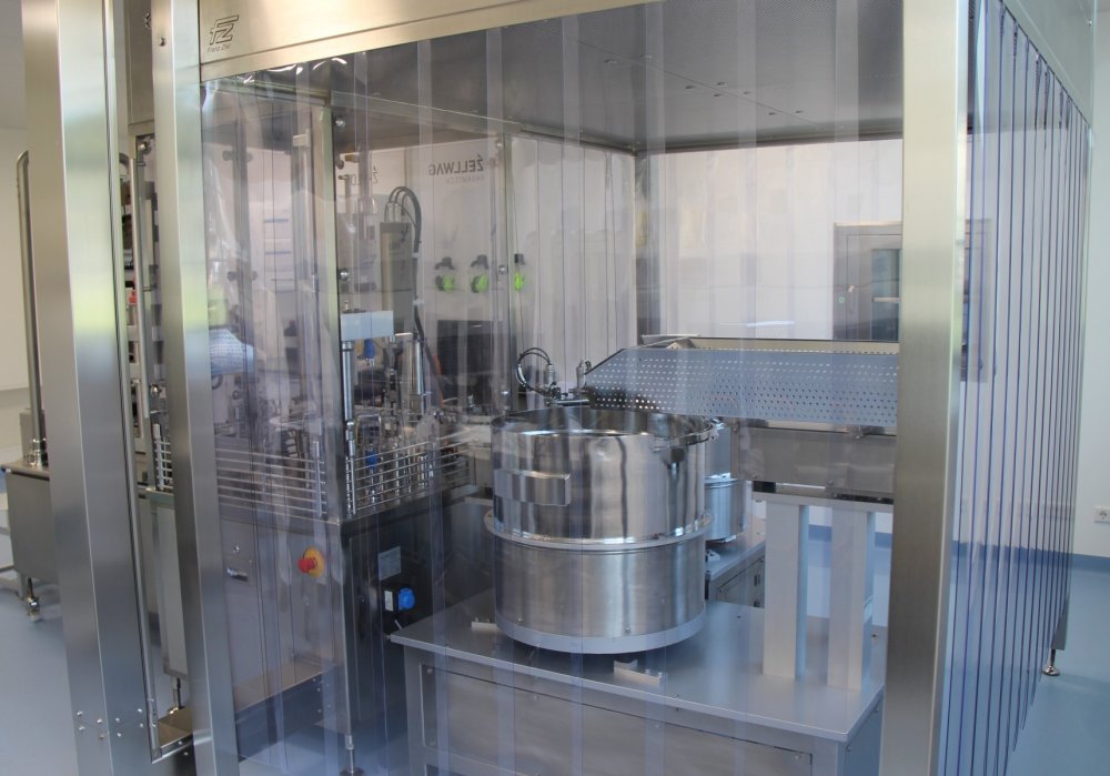 ZELLWAG Z-110 S Füll- und Verschließmaschine mit Etikettierer