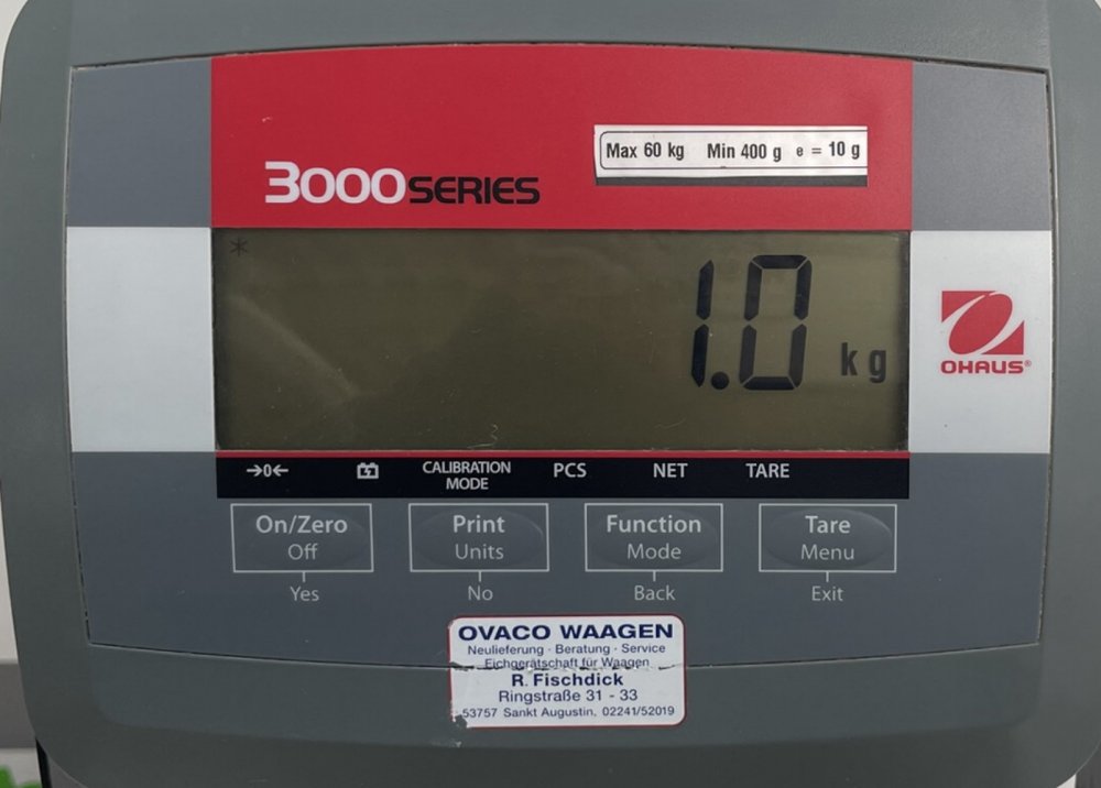 OHAUS T 31 P Waage 400 g - 60 kg