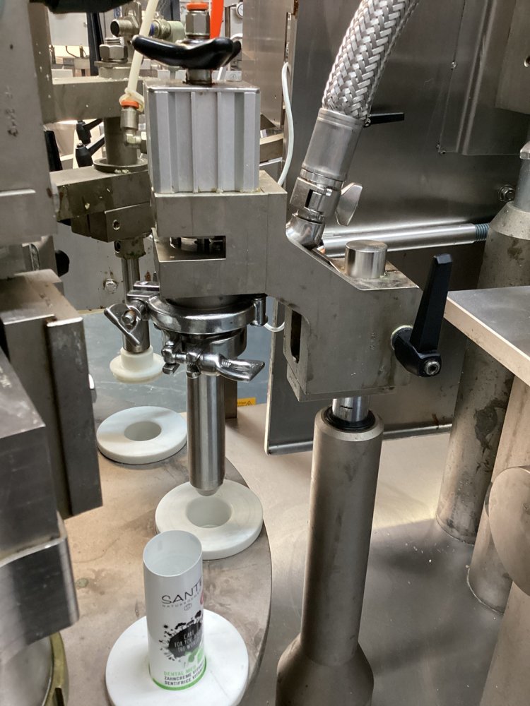 AXOMATIC OPTIMA 1000 Tubenfüll- und Verschließmaschine (Kunststofftuben)