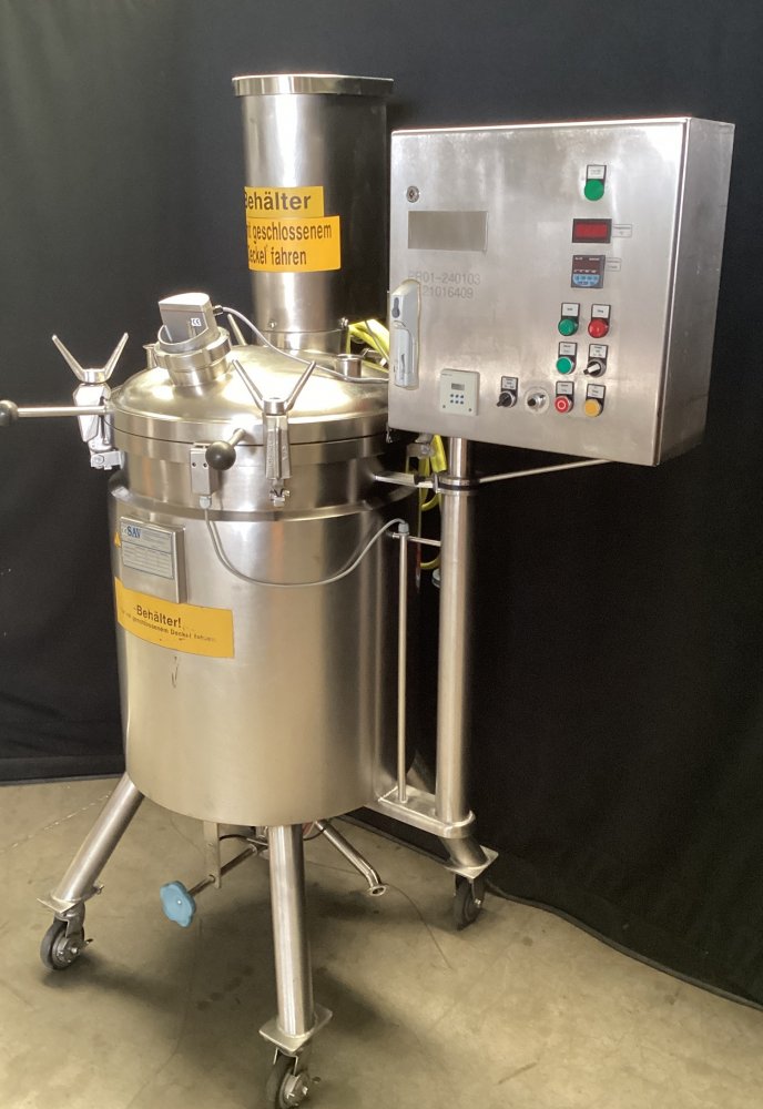 SAV 200L Mixing Tank - Mobile with insulation jacket