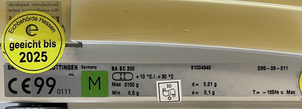 SARTORIUS BP 3100 Analysewaage bis 3.100 g