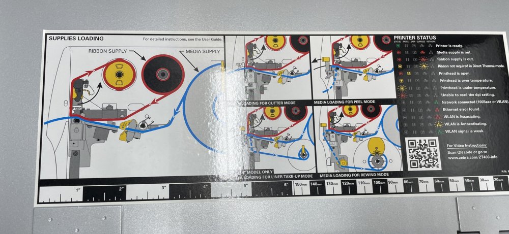 ZEBRA ZT 420 thermal transfer label printer