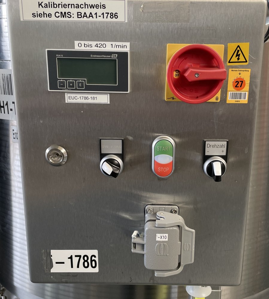 BOLZ Recipiente con agitador de acero inoxidable de 706 litros