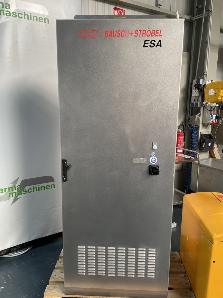 BAUSCH + STRÖBEL Line KSF 1020 + ESA 1002 Filling and Screw Capping machine for liquids with labeler