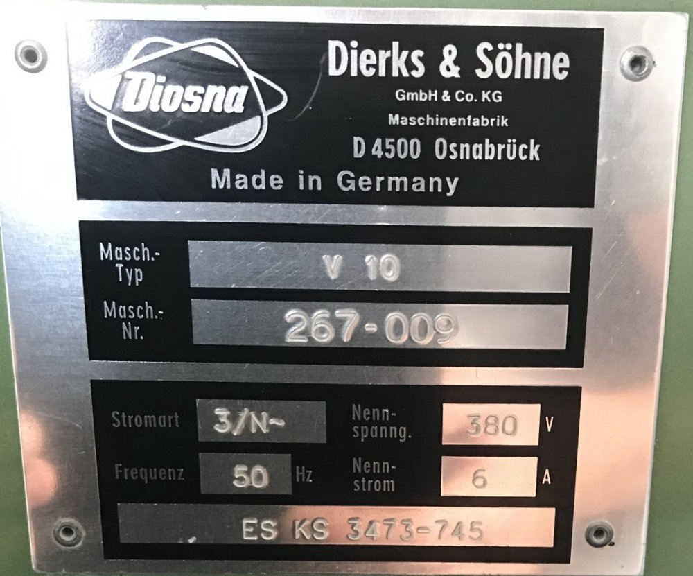 DIOSNA V 10 Mischer / Granulierer